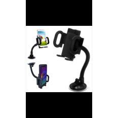 Car universal holder PANJANG ULIR mobil untuk di kaca dashboard gps gantungan hp handphone jendela window penjepit ( BONUS ) GRATIS ONGKOS