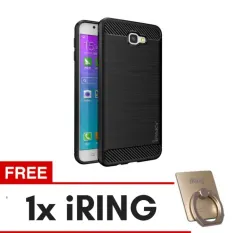 Carbon ipaky Terbaru Back Case for Samsung J5 Prime + Gratis Irinng - Black