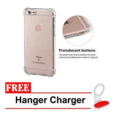 Case Anti Shock / Anti Crack Elegant Softcase for Apple Iphone 6 Plus / 6s Plus - Clear + Free Hanger Charger