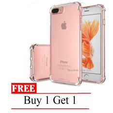 Case Anti Shock / Anti Crack Elegant Softcase for Apple Iphone 7+ (plus) / 7s + (plus) - Clear + Free Buy 1 Get 1