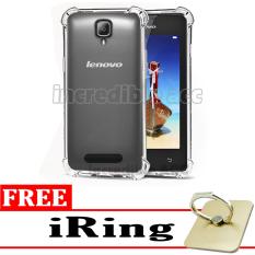 Case Anti Shock / Anti Crack Elegant Softcase for Lenovo A1000 / A2800 - White Clear + Free iRing