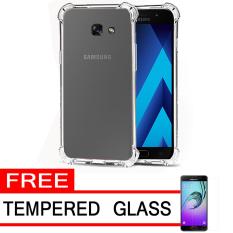 Case Anti Shock / Anti Crack Elegant Softcase for Samsung Galaxy A5 2017 - White Clear + Free Tempered Glass