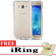 Case Anti Shock / Anti Crack Elegant Softcase for Samsung Galaxy J2 2015 (J200) - White Clear + Free iRing