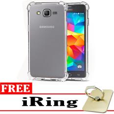 Case Anti Shock / Anti Crack Elegant Softcase  for Samsung Galaxy J2 Prime - White Clear + Free iRing