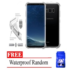 Case Anti Shock / Anti Crack Elegant Softcase for Samsung Galaxy S8 (biasa) -  Clear + Free Waterproof