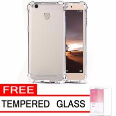 Case Anti Shock / Anti Crack Elegant Softcase for Xiaomi Redmi 3s Pro - White Clear + Free Tempered Glass