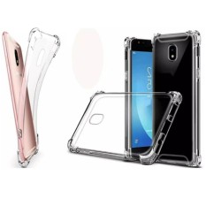Case Anti Shock / Anti Crack for Samsung Galaxy A7 2017 /A720 - Belakang Acrilic Keras - Pinggir Silicone Soft - Clear