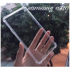Case Anti Shock / Anti Crack for Samsung Galaxy A710 / A7 2016 - Belakang Acrilic Keras - Pinggir Silicone Soft - Clear