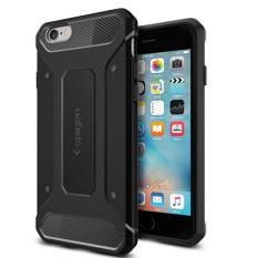 Case Capsule Ultra Rugged Hybrid Armor For Apple iPhone 6 Ukuran 4.7 Inch / 6G / 6S TPU Shockproof Anti Slip Soft Back Case / Softcase / Casing Hp - Hitam
