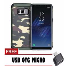 CASE CHANEL ARMY MILITARY ORIGINAL PC+TPU SHOCKPROOF FOR SAMSUNG GALAXY S8 - GREEN ARMY FREE USB OTG