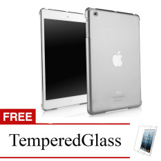 Case for Apple iPad Mini 1,2,3 - Abu-abu + Gratis Tempered Glass - Ultra Thin Soft Case