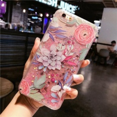 Case untuk IPhone 6/6 S Embossed Flamingo Silicone Liquid Glitter Cover-Intl