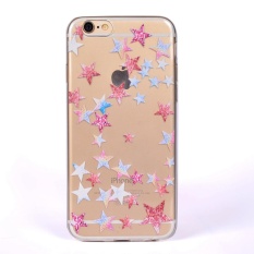 Case untuk iPhone SE 5SE 5 5 S Premium Tahan Lama Lembut Casing TPU (Lima Menunjuk Bintang)-Intl
