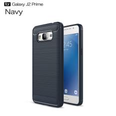Case For Samsung Galaxy Galaxy J2 Prime Carbon Slim Fiber Shockproof Hybrid Case Series - Navy Blue