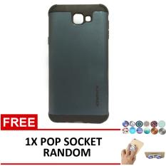 Case for Samsung Galaxy J5 Prime Slim Armor Series - Darkblue + Free 1x Pop Socket