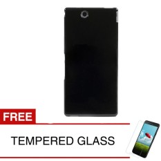 Case for Sony Xperia Z Ultra / C6833 - 6.4 inch - Slim Soft Case - Hitam Solid + Gratis Tempered Glass