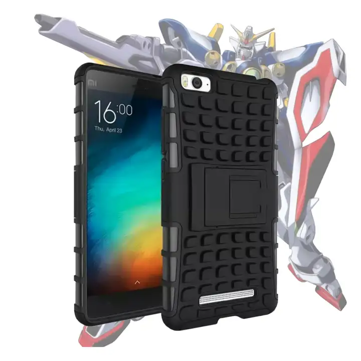 Case For Xiaomi Mi 4i Mi 4c Robotic Rugged Armor With Kickstand Black Lazada Indonesia