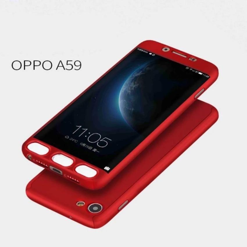 Case Hardcase 360 Full Body Casing Hp Depan Belakang Free Tempered Glass Oppo A39 / A57
