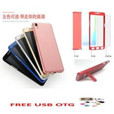 CASE IPAKY 360 HARDCASE WITH STANDING EXCLUSIVE DEGRESS FULL BODY PROTECTION PHONE CASE WITH TEMPERED GLASS FOR OPPO NEO 9 - RANDOM COLOR FREE USB OTG