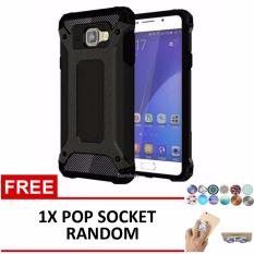Case Military Air Cushion for Samsung Galaxy J5 Prime - Hitam + Free 1x Pop Socket