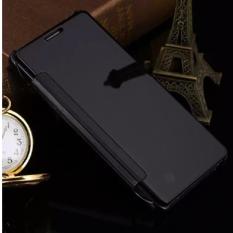 Case Mirror Flifcase Cover S View Transparan Auto Lock Samsung Galaxy S8 PLUS Cover S View Transparan Auto Lock Casing Hp- Black