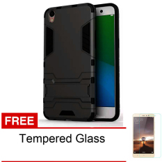 Case Oppo F1 Plus / R9 Casing Robot Kick Series - Black + Free Tempered Glass