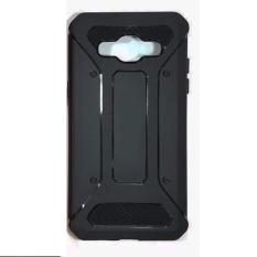 Case Rugged Ultra Capsule For Samsung Galaxy J2 Prime Hybrid Armor TPU Shockproof Anti Slip Soft Back Case / Softcase / Casing Hp - Hitam / Black