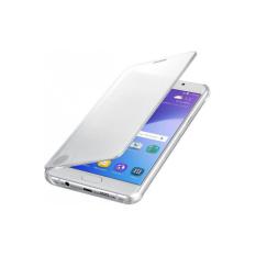Case Samsung Galaxy A5 2017 Flipcase Flip Mirror Cover S View Transparan Casing Hp - Silver