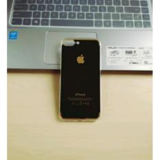 Case Silicone Softcase Logo Chrome Model Ori iPhone 7 plus (Hitam)