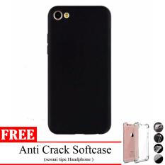 Case Slim Black doff Matte for Oppo F1s / A59 Selfie Expert Anti minyak + free Anticrack Softcase