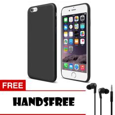 Case Slim Black Matte Iphone 5 5S 5SE Baby Skin Softcase Ultra Thin Jelly Silikon Babyskin + Free Handsfree