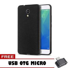 Case Slim Black Matte Meizu M5s Softcase Black + Free OTG Micro