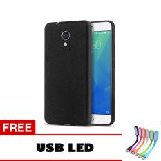 Case Slim Black Matte Meizu M5s Softcase Black + Free Usb Led