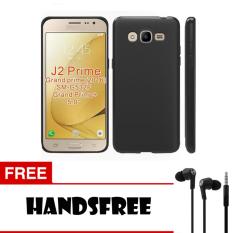 Case Slim Black Matte Samsung Galaxy J2 Prime Softcase Baby Skin + Free Handsfree