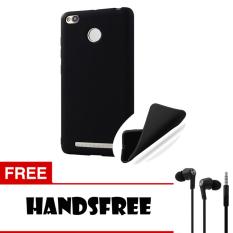 Case Slim Black Matte Xiaomi Redmi 3X / Redmi 3 Pro Softcase Black + Free Handsfree