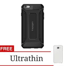 Jak Shop Black Panther Softcase Apple iPhone 6 Plus / 6s Plus - Black + Gratis Ultrathin
