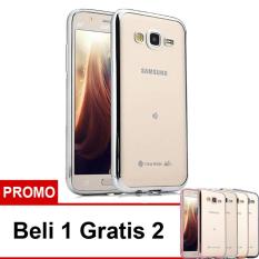 Case Ultrathin Shining Chrome Untuk Samsung Galaxy Grand 1 Duos / 9082 - Silver - Buy 1 Get 2 Free
