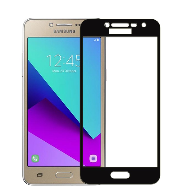 Vn Full Cover Samsung Galaxy J2 Prime / G532 / 4G LTE / Duos | Premium 9H Tempered Glass 4D Screen Protector Film 0.32mm - Hitam