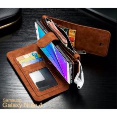 Caseme 007 Samsung Galaxy Note 4 Wallet Case With 13 Sloth Card & Zipper Slot