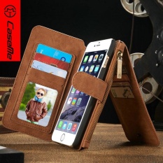 Case Saya Flip Kulit Case Zipper Mini Man Dompet Dompet Slot Kartu Holder Bag untuk Iphone 6 Plus 6 Splus- INTL