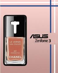Casing Custom Hardcase Polycarbonate Hp Asus Zenfone 3 (Ze552kl) Case Cover C**Nel Nail Le Vernis Orange Fizz
