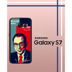 Casing Custom Hardcase Polycarbonate Hp Samsung Galaxy S7 Case Cover Mohammad Hatta W3865
