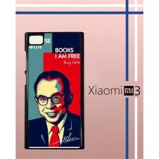 Casing Custom Hardcase Polycarbonate Hp Xiaomi Mi 3 Case Cover Mohammad Hatta W3865