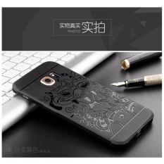 Casing Dragon Shockproof Hybrid Case for Samsung Galaxy S6 EDGE - Hitam + Gratis iRing