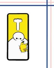 Casing gambar motif HARDCASE untuk hp Asus ZenFone 3 ZE552KL Baymax X Pikachu E0587
