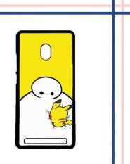 Casing gambar motif HARDCASE untuk hp Asus ZenFone 6 Baymax X Pikachu E0587