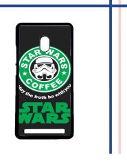 Casing gambar motif HARDCASE untuk hp Asus ZenFone 6 Star Wars coffee