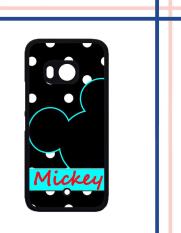 Casing gambar motif HARDCASE untuk hp HTC One U11 mickey polkadot T0083