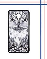Casing gambar motif HARDCASE untuk hp Meizu M3 Note owl focus black and white L0840