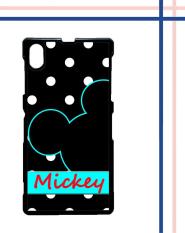 Casing gambar motif HARDCASE untuk hp Sony Xperia Z2 mickey polkadot T0083